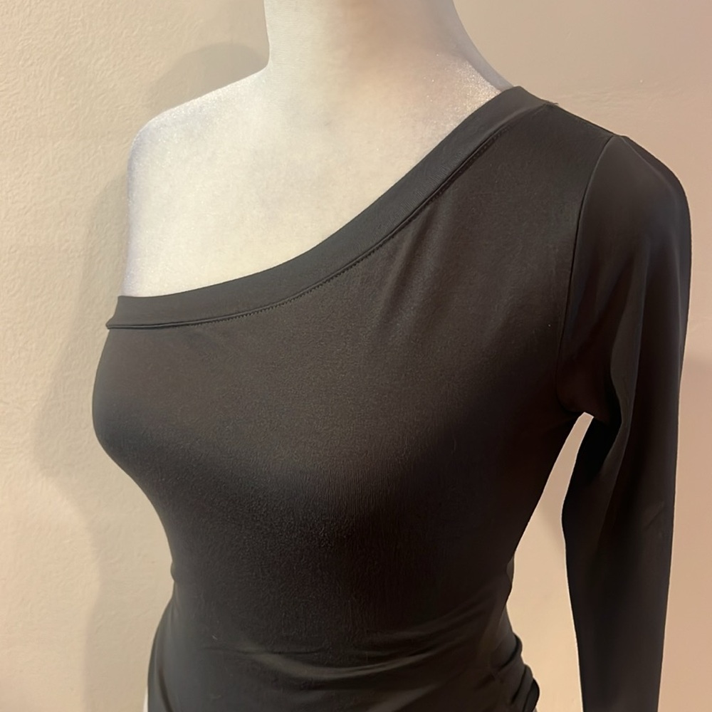 Polo Ralph Lauren Jersey One-Shoulder Bodysuit - Picture 4 of 6